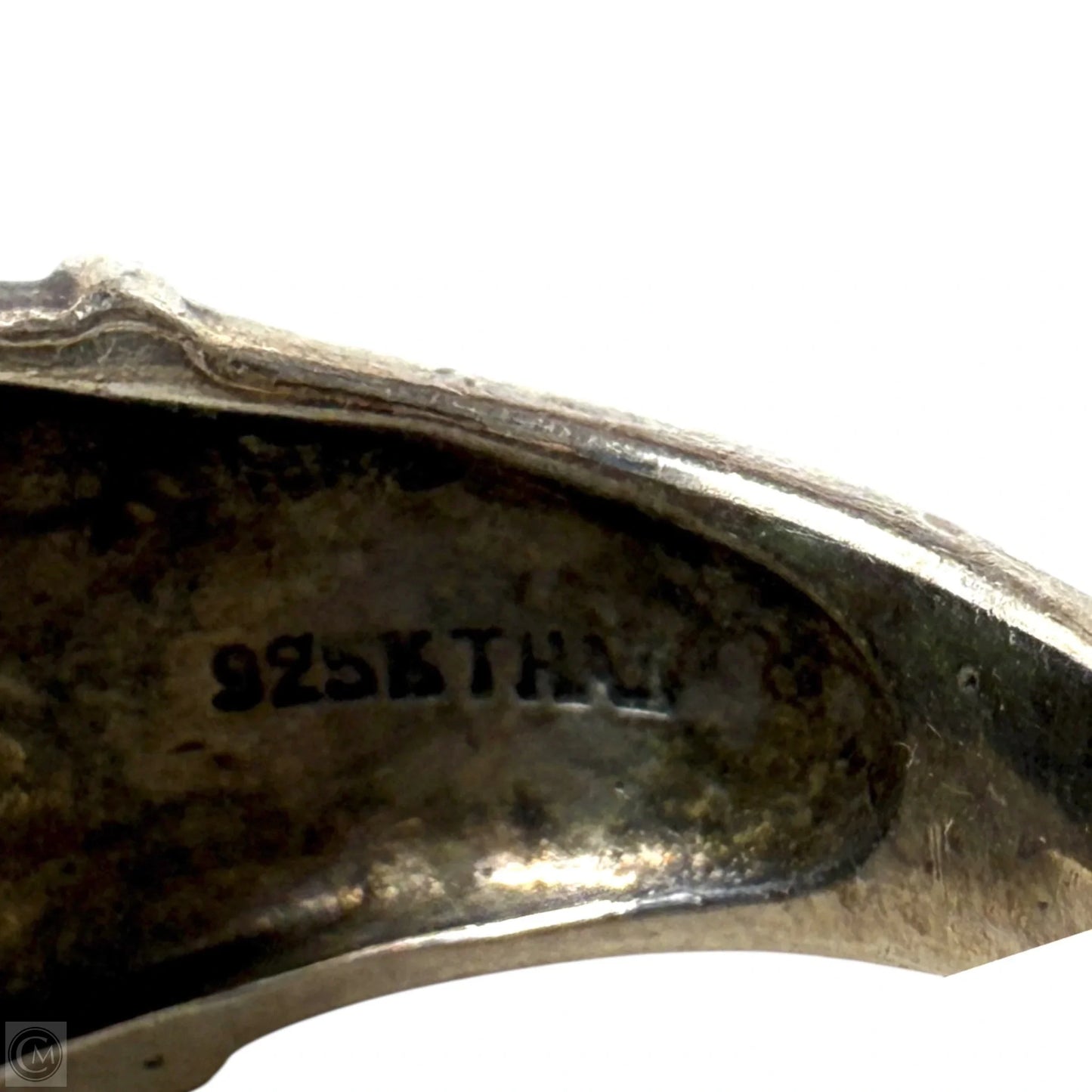 Native Sterling Silver Ring with Two Turquoise Cabochons, Size: 7