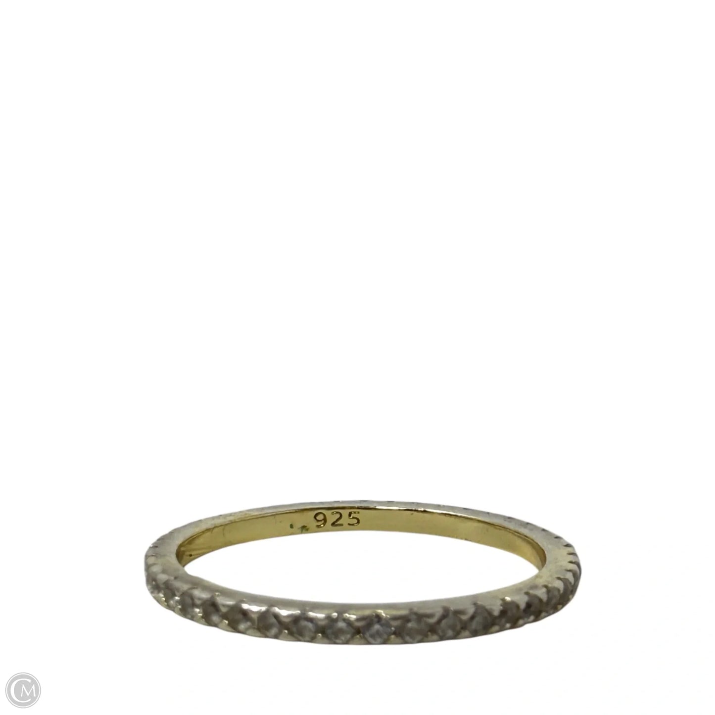 Sterling Silver & CZ Eternity Band Ring, Size: 7