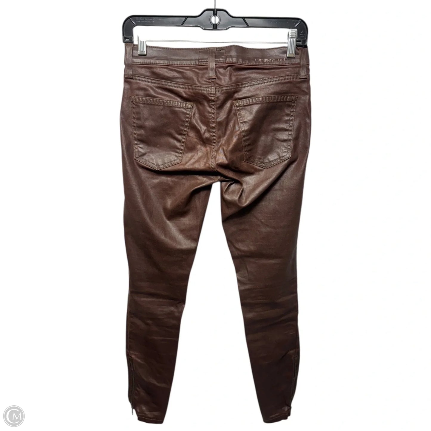 Coated Jeans Skinny By Current Elliott In Brown, Size: 0