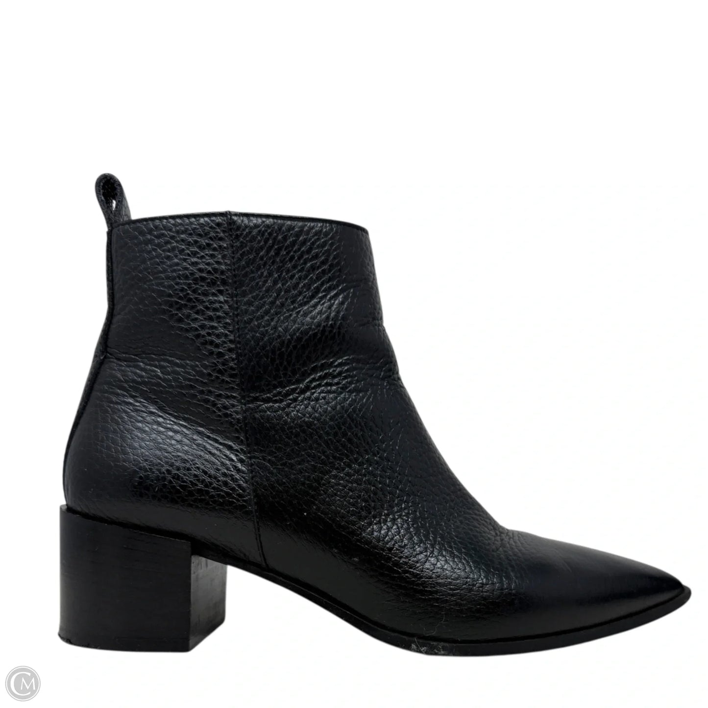 The Boss Boots By Everlane In Black Pebbled Leather, Size: 7