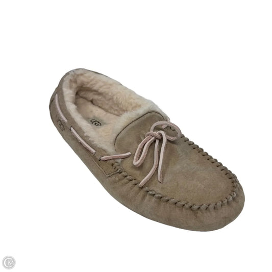 Dakota Slippers Designer By Ugg In Cream, Size: 11