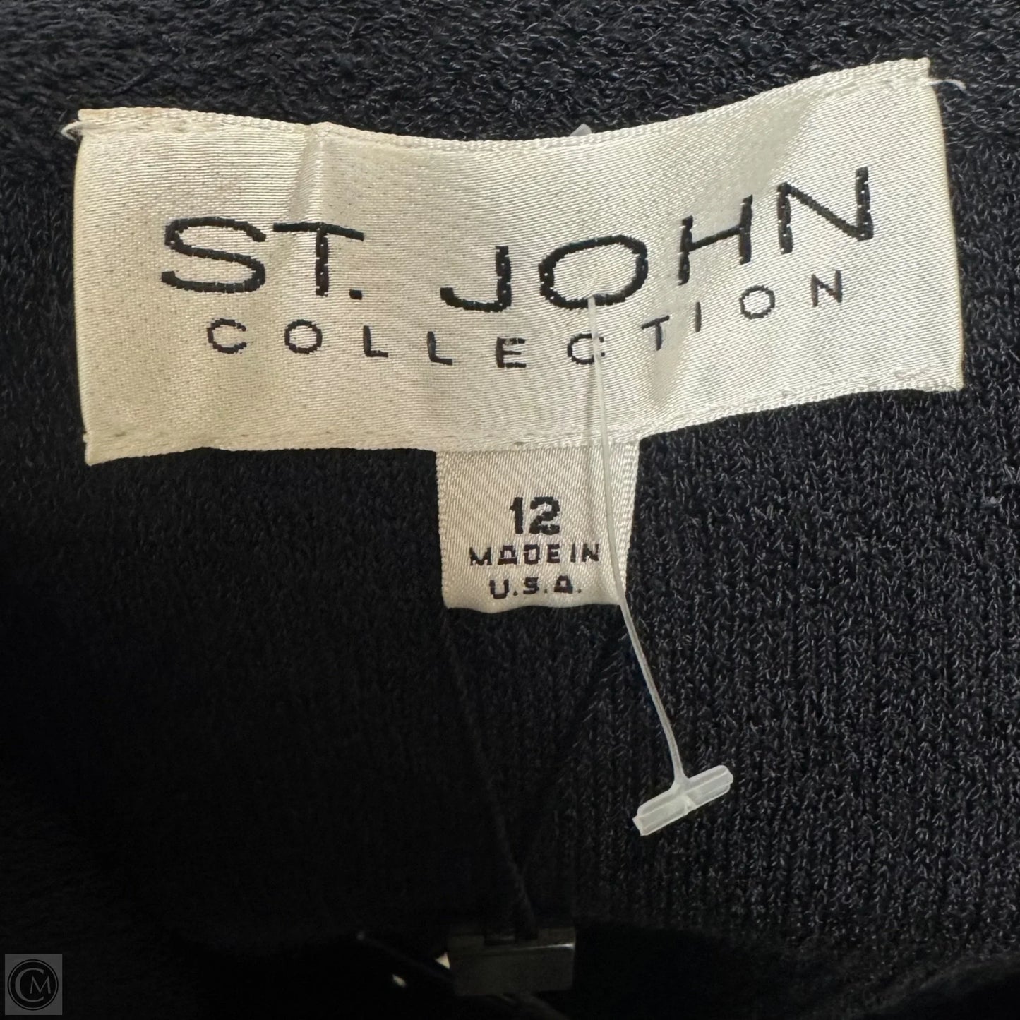 Blazer Luxury Designer By St John Collection In Black, Size: 12