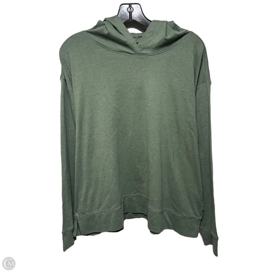 Athletic Top Long Sleeve Hoodie By Eddie Bauer In Green, Size: Xl