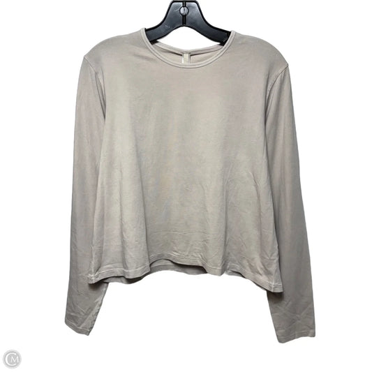 New Vintage Cropped Long Sleeve T-Shirt By Skims In Stone, Size: 3X