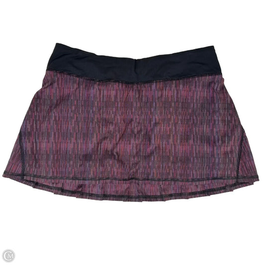 Athletic Skort By Lululemon In Multi-colored, Size: 8