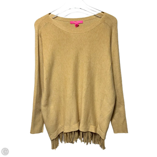 Sweater Designer By Lilly Pulitzer In Tan, Size: L