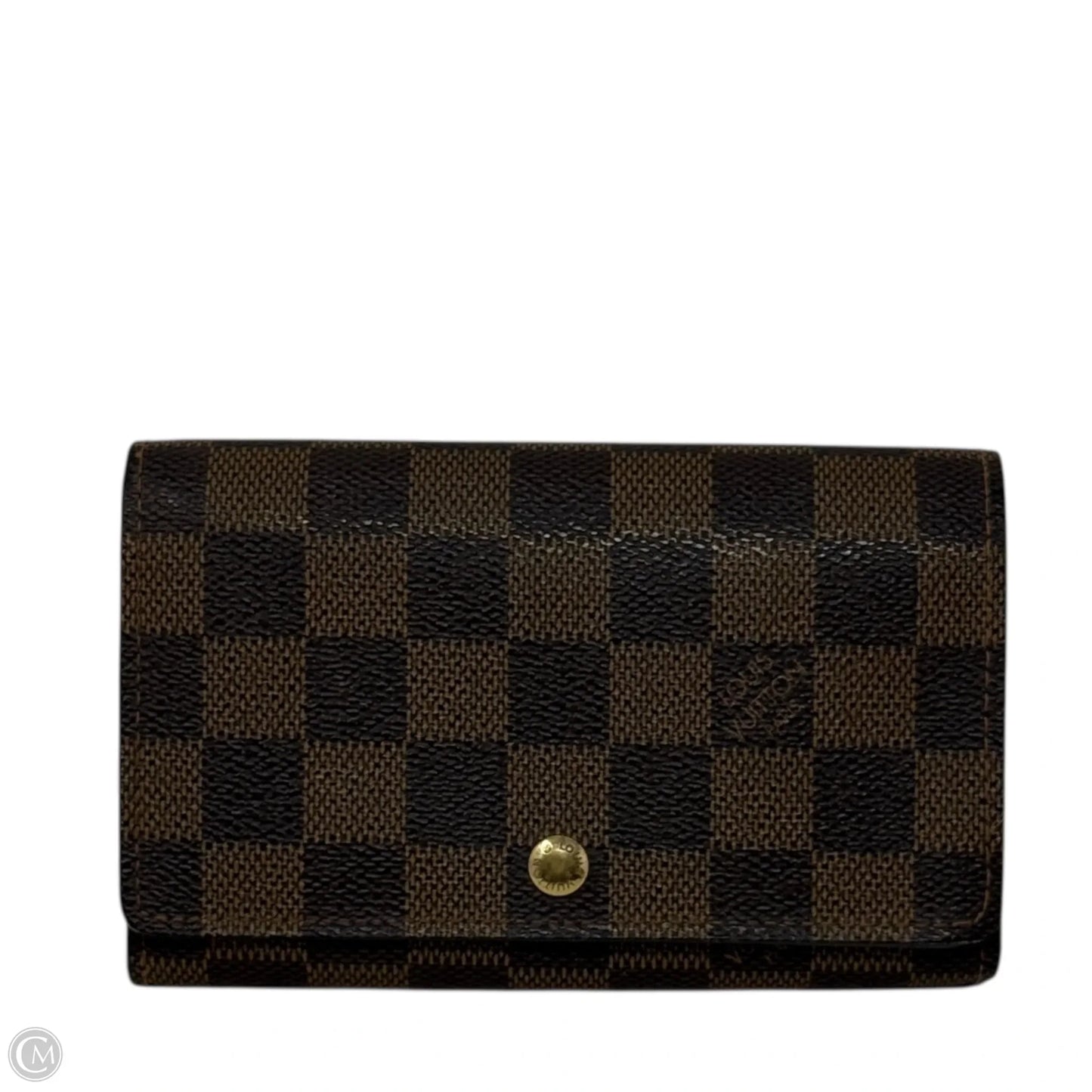 Damier Ebene Porte-Monnaie Tresor Wallet Luxury Designer By Louis Vuitton, Size: Large