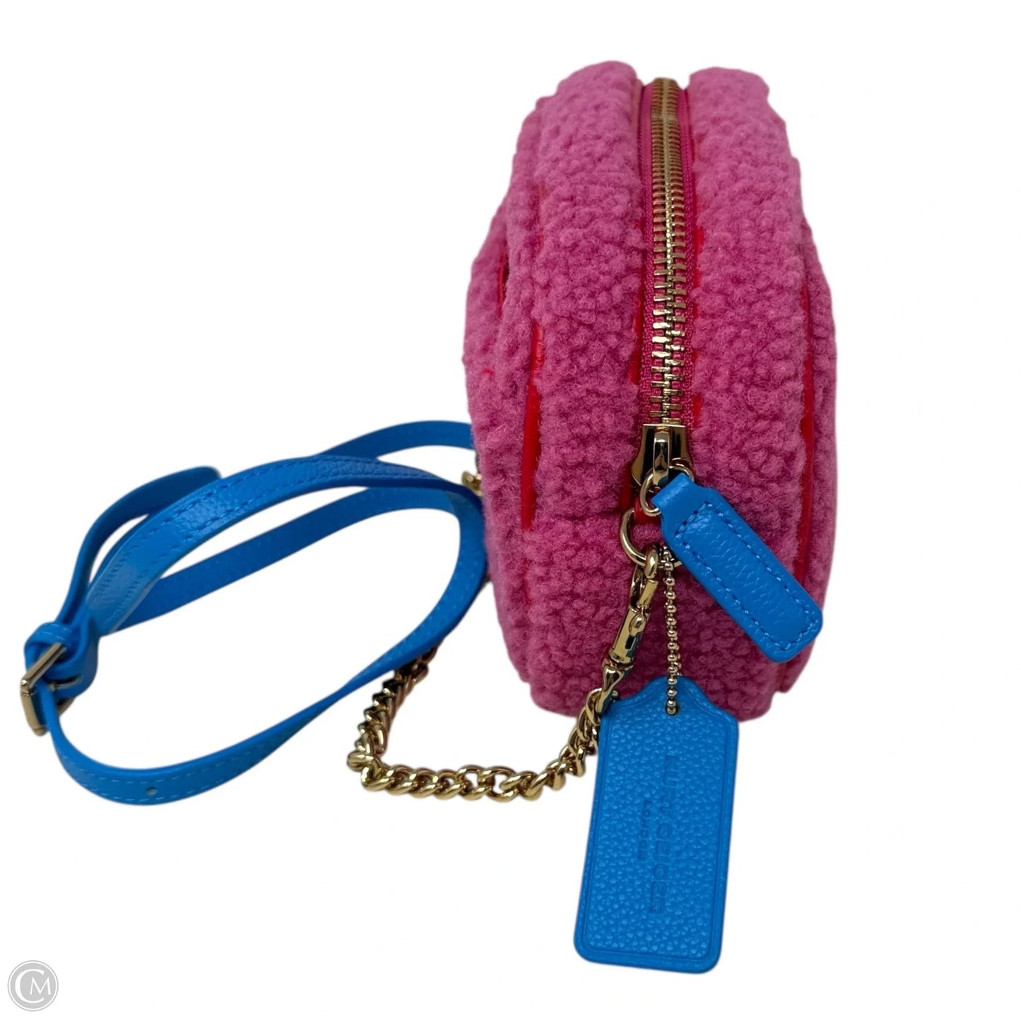 Chiswick High Pile Fleece Camera Bag Designer By Kurt Geiger, Size: Medium