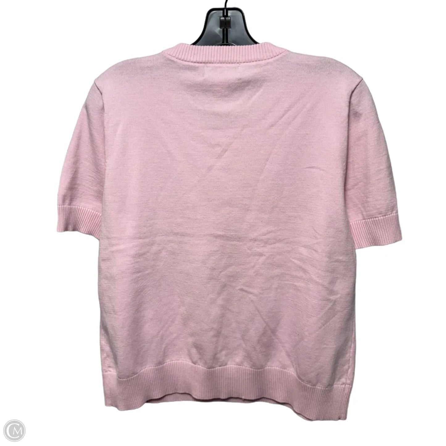 Bonjour Sweater Designer By Karl Lagerfeld In Pink, Size: L