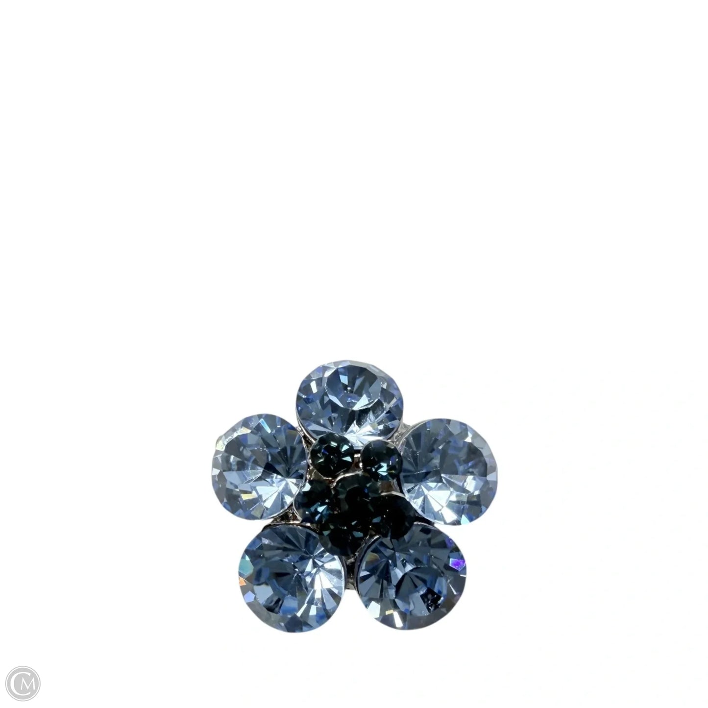 Tiny Rhinestone Flower Pin