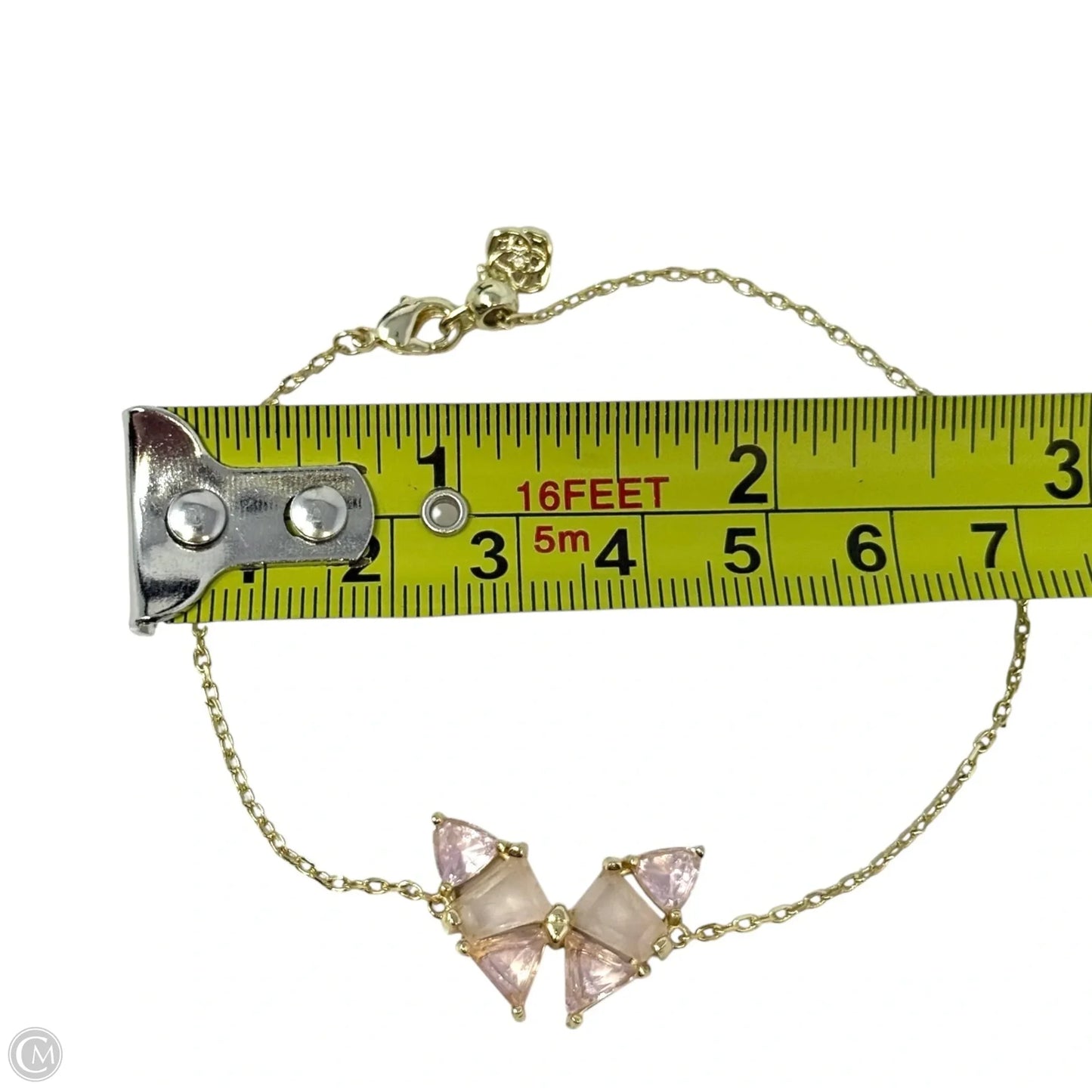 Blair Gold Butterfly Delicate Chain Bracelet in Pink Mix By Kendra Scott