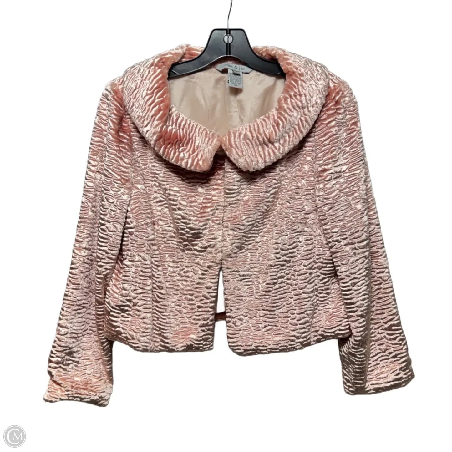 Vintage Persian Lamb Faux Fur Jacket By Mac And Jac In Pink, Size: 8