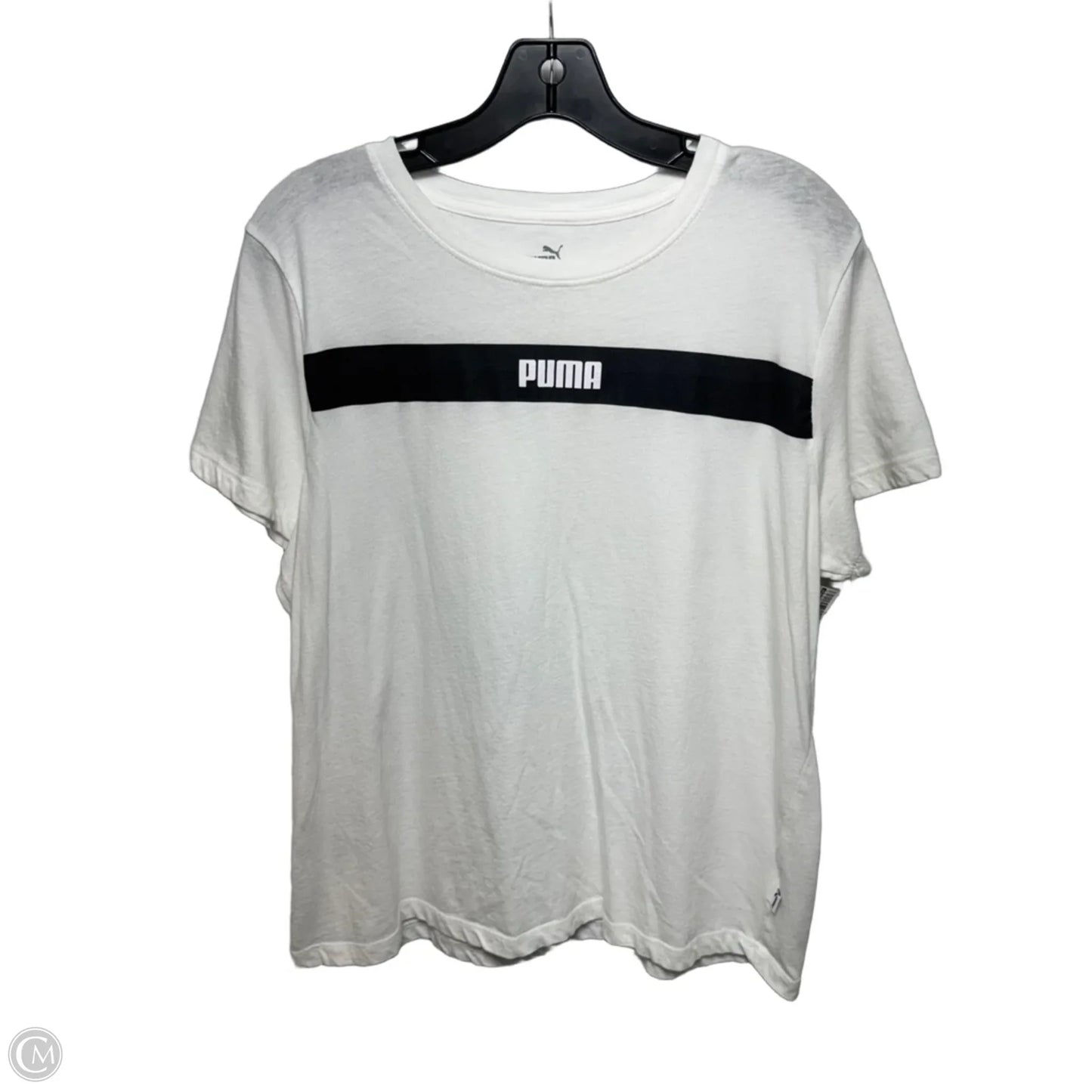 Top Short Sleeve Basic By Puma In White, Size: Xl