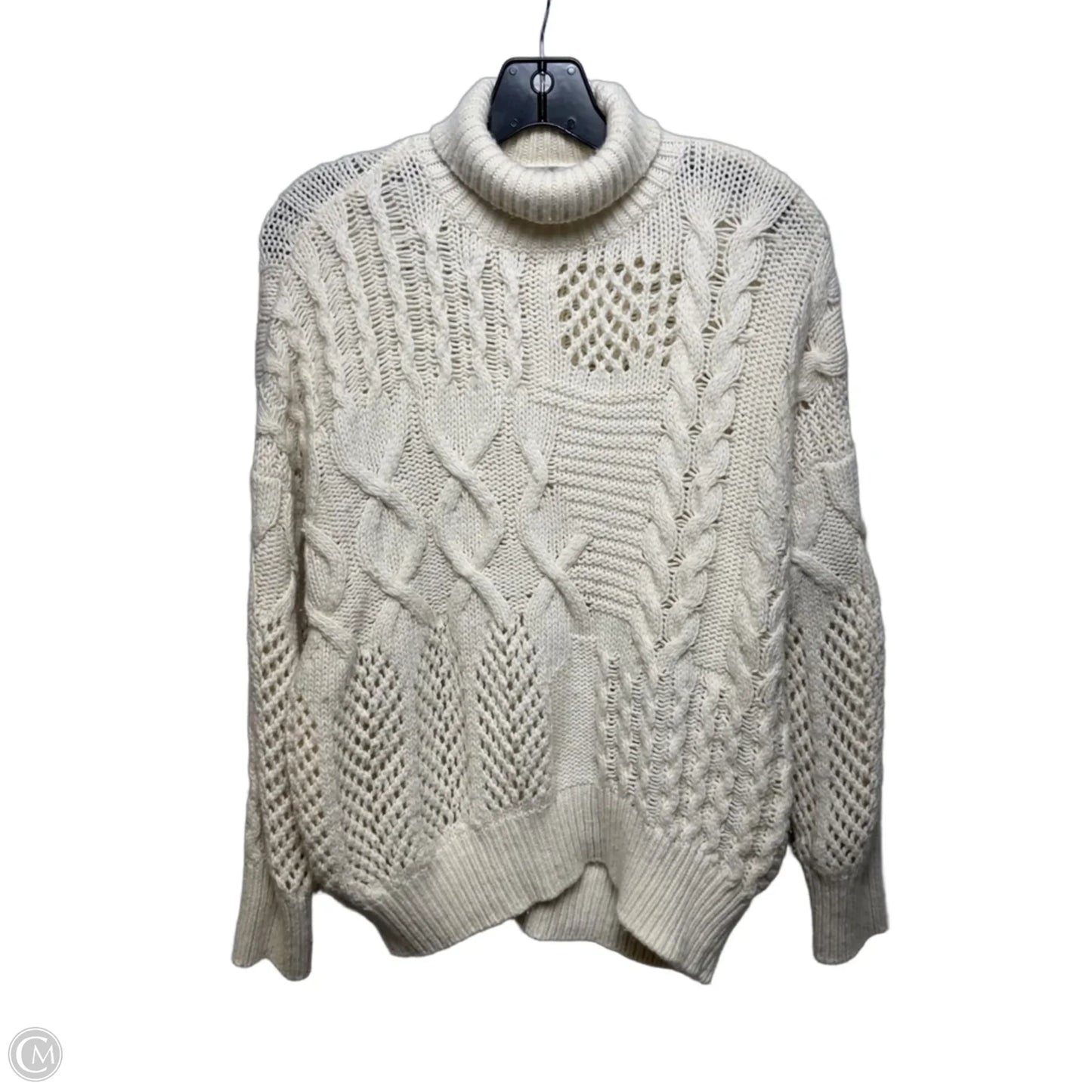Wool-Cashmere Sweater By Athleta In Cream, Size: Xs