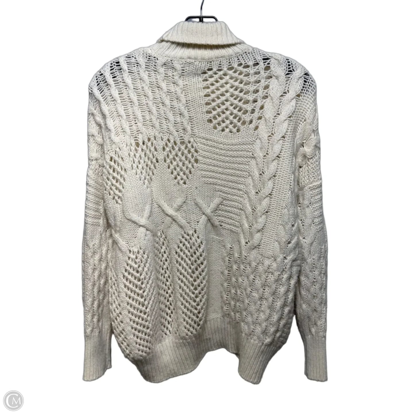 Wool-Cashmere Sweater By Athleta In Cream, Size: Xs
