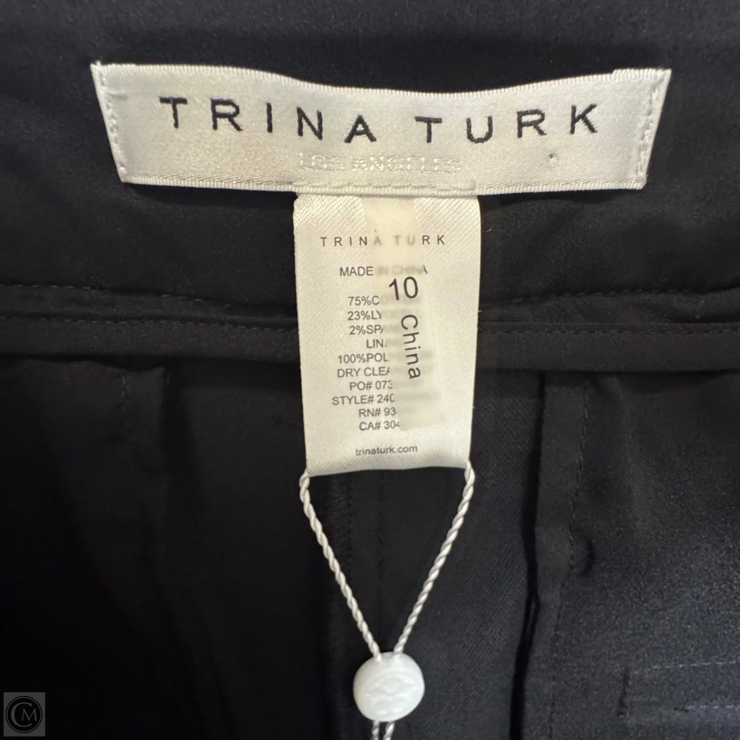 WestPort Velveteen Pants By Trina Turk In Black, Size: 10