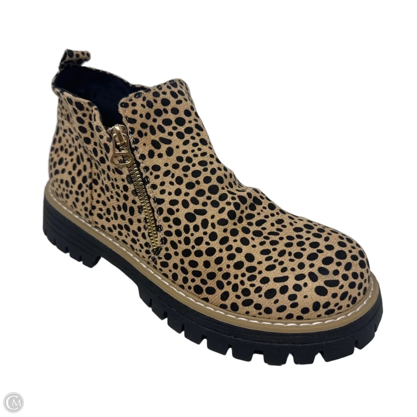 Boots Ankle Flats Unbranded In Animal Print, Size: 10 (41)