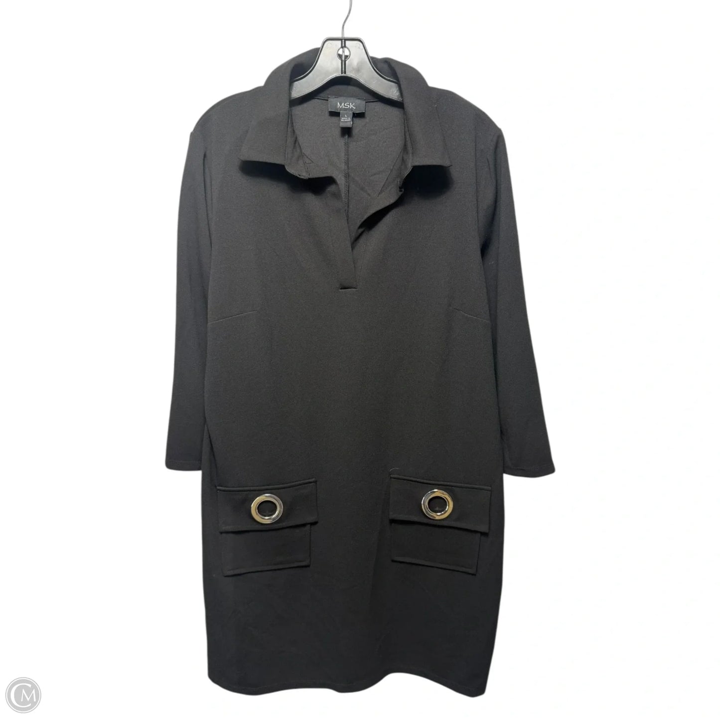 Dress Casual Midi By Msk In Black, Size: L