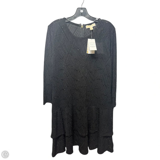 Sequin Dress Casual Midi By Michael By Michael Kors In Black, Size: Xl