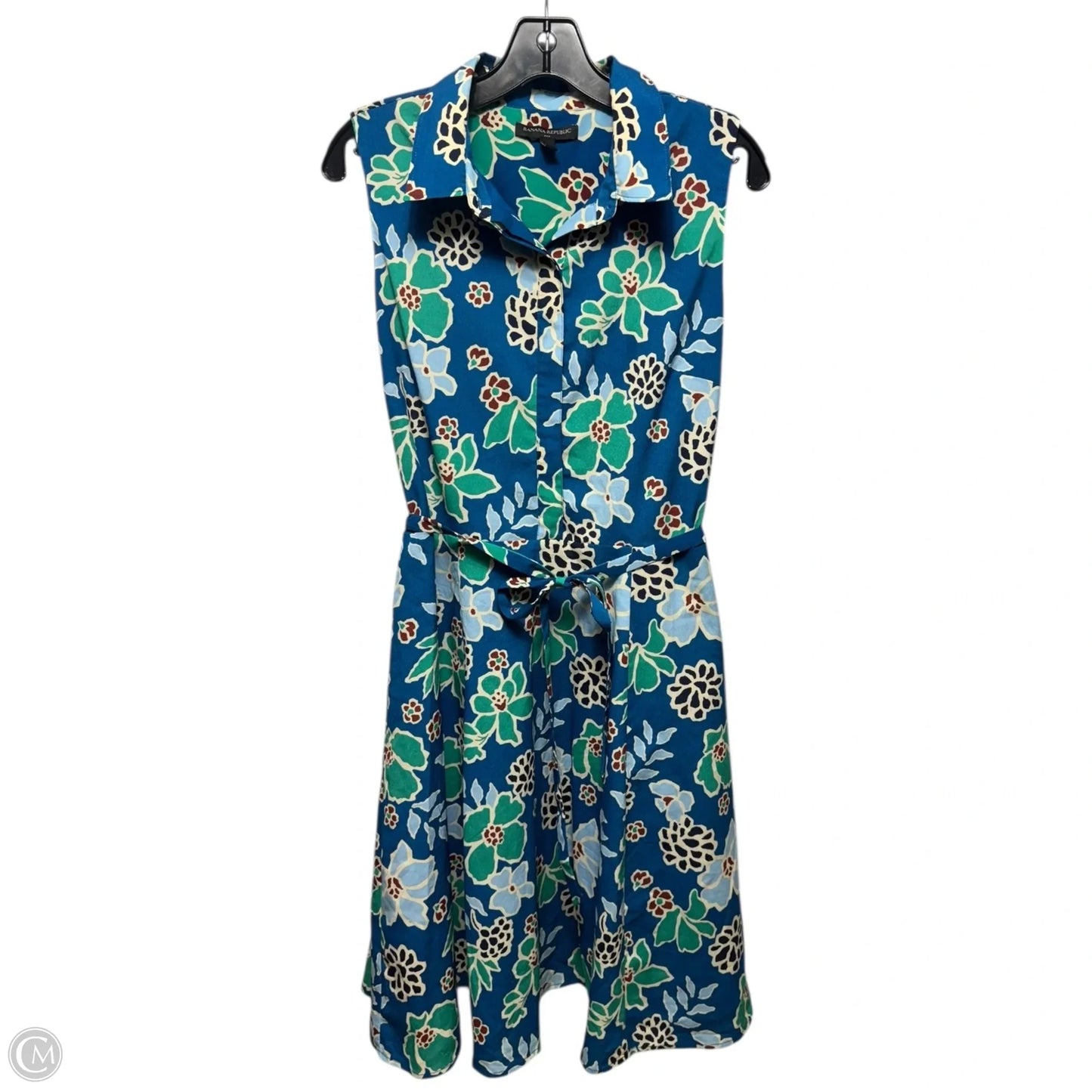 Dress Casual Midi By Banana Republic In Floral Print, Size: 10