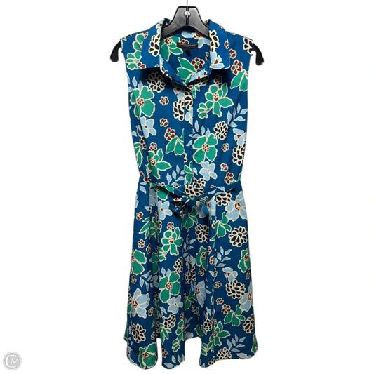 Dress Casual Midi By Banana Republic In Floral Print, Size: 10