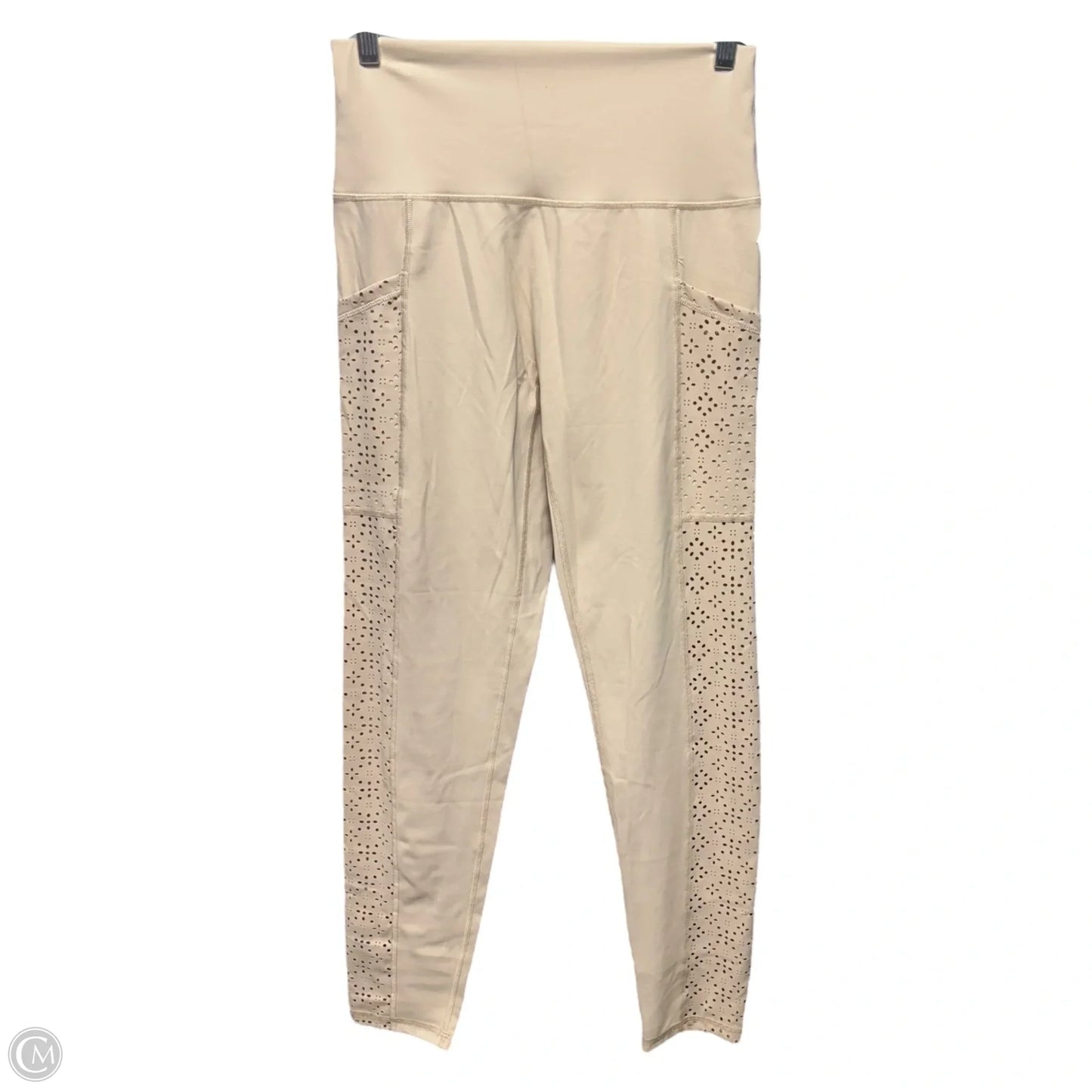 Athletic Leggings By Aerie In Tan, Size: L