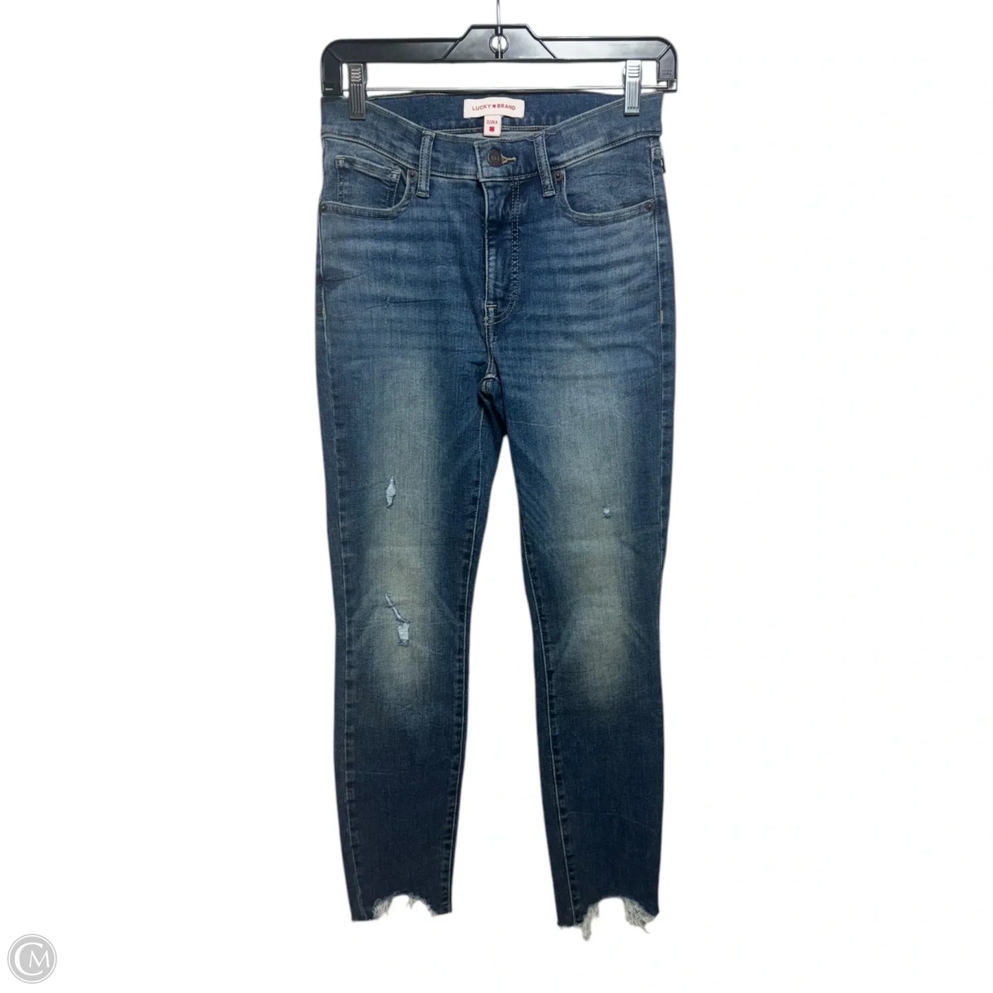 Jeans Straight By Lucky Brand In Blue Denim, Size: 2