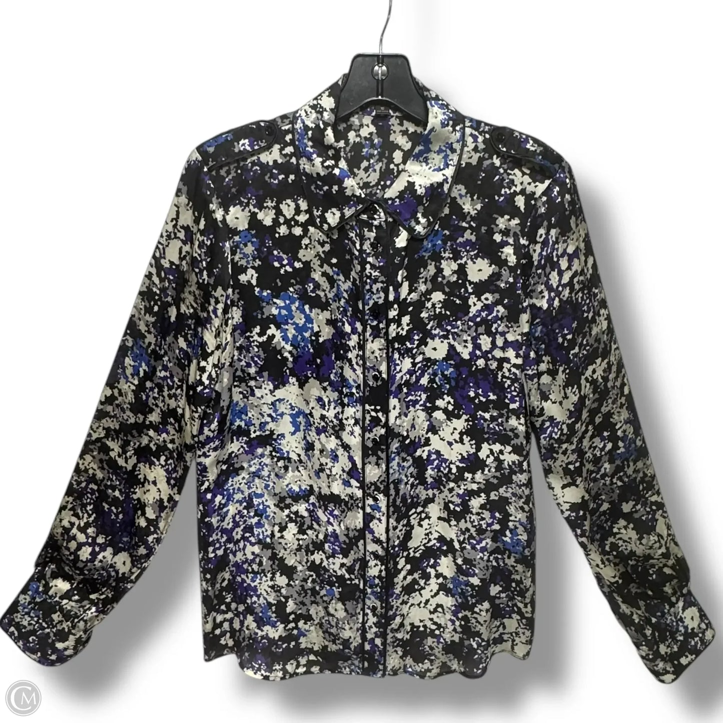 Blouse Long Sleeve By Rachel Zoe In Multi-colored, Size: 10