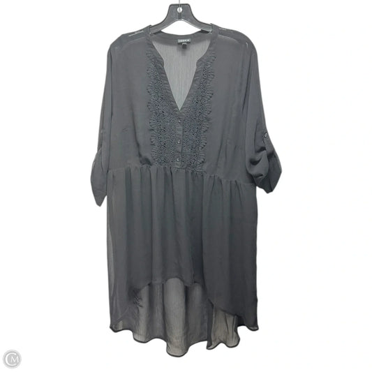 Top Long Sleeve By Torrid In Black, Size: 2X