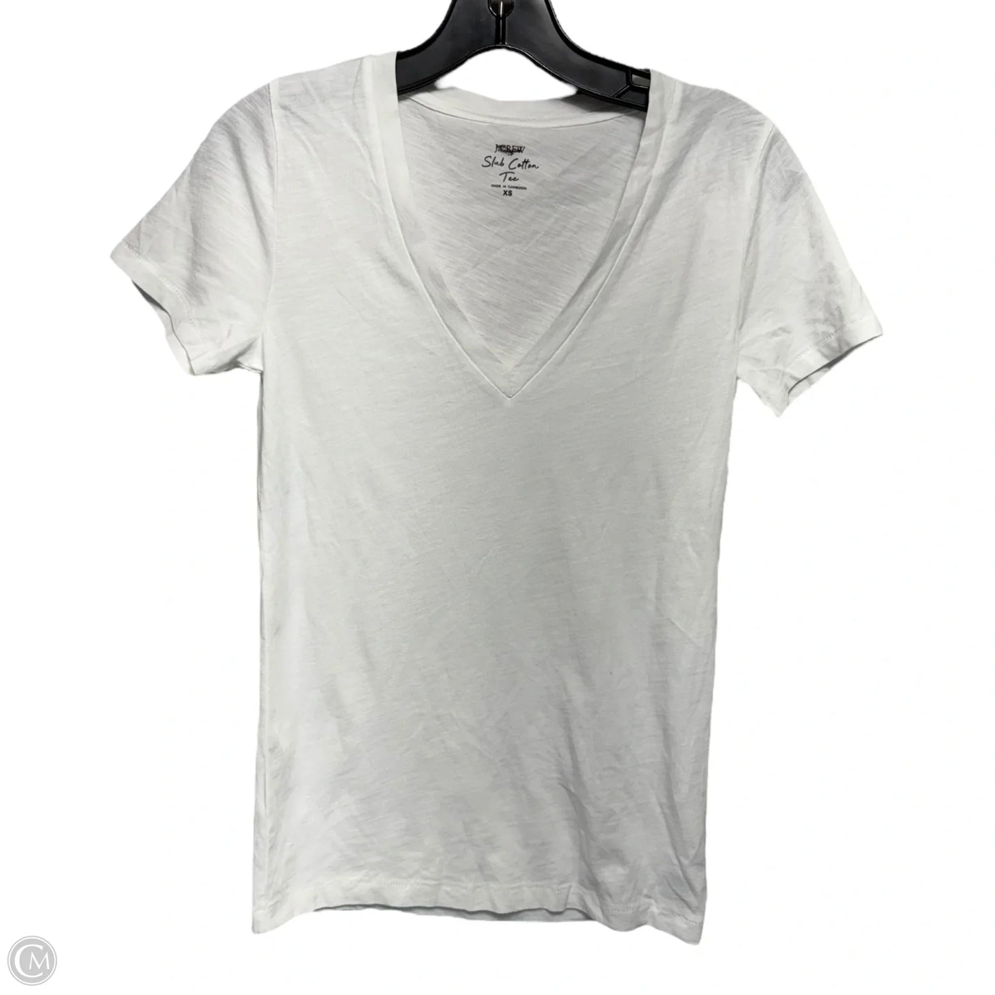 Top Short Sleeve Basic By J. Crew In White, Size: Xs