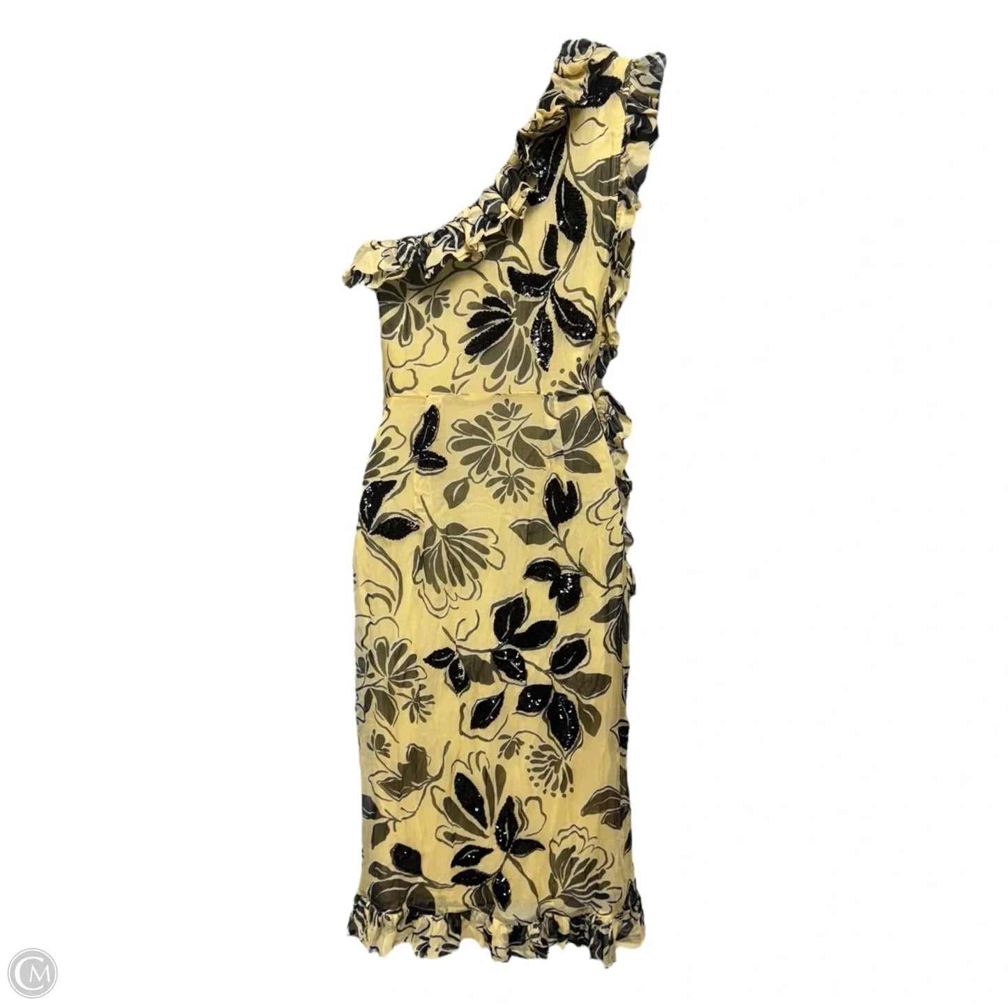 Collection One-Shoulder Sequin Dress By J. Crew Collection In Crinkle Chiffon, Size: 2