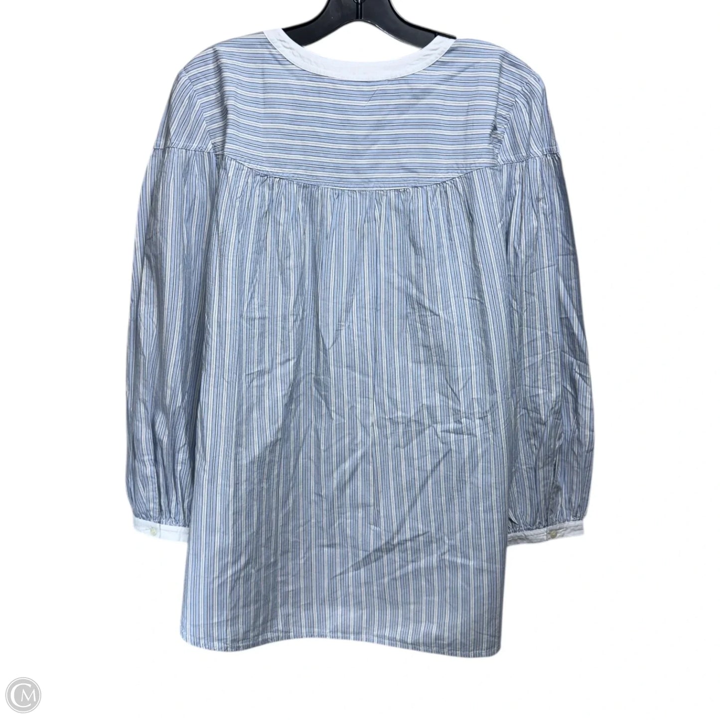 Top Long Sleeve By Loft In Striped Pattern, Size: Xl