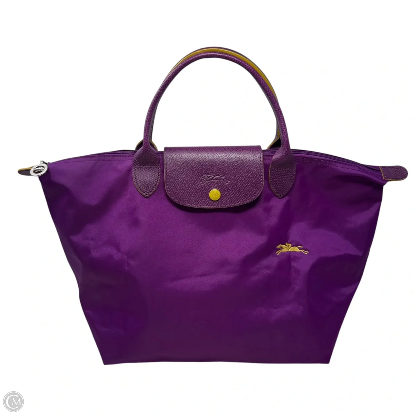 Le Pliage Type M Tote Designer By Longchamp, Size: Medium