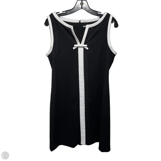 Dress Designer By Karl Lagerfeld In Black & White, Size: 8