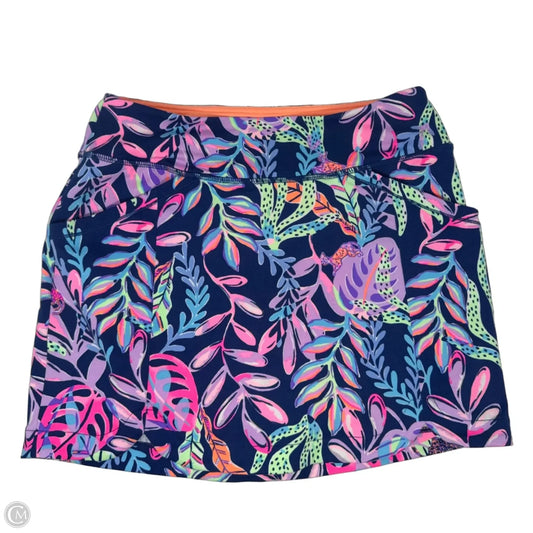 Skort Designer By Luxletic Lilly Pulitzer In Tropical Print, Size: Xs