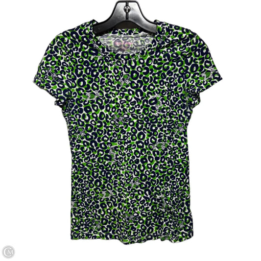 Top Short Sleeve Designer By Lilly Pulitzer In Animal Print, Size: M