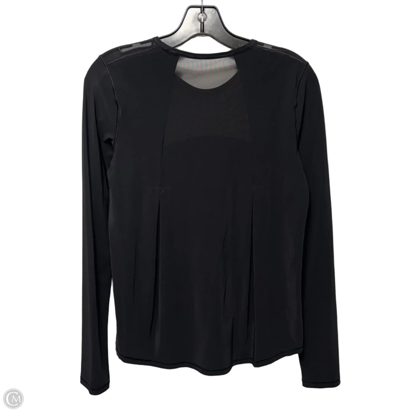 Athletic Top Long Sleeve By Lululemon In Black, Size: S
