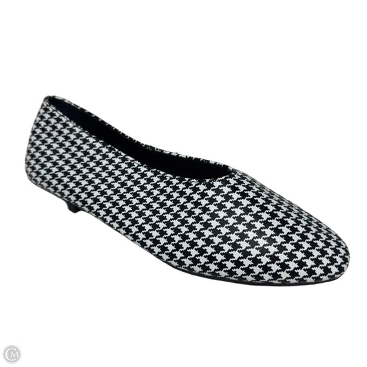 Houndstooth Shoes Flats By Jeffrey Campbell In Black & White, Size: 8.5