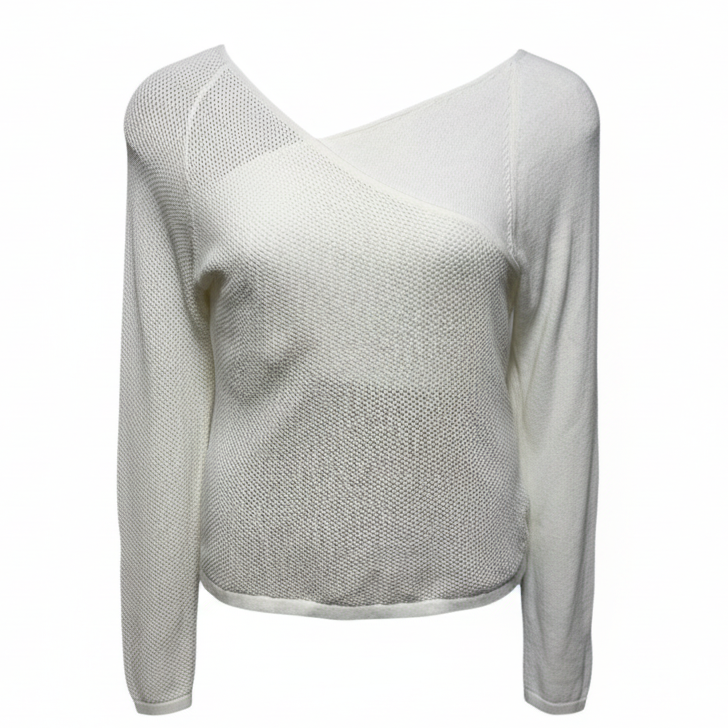 Colette Sweater Top By Alp N Rock In Cream, Size: L