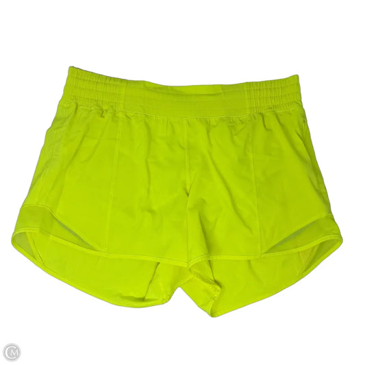 Athletic Shorts By Lululemon In Yellow, Size: 10