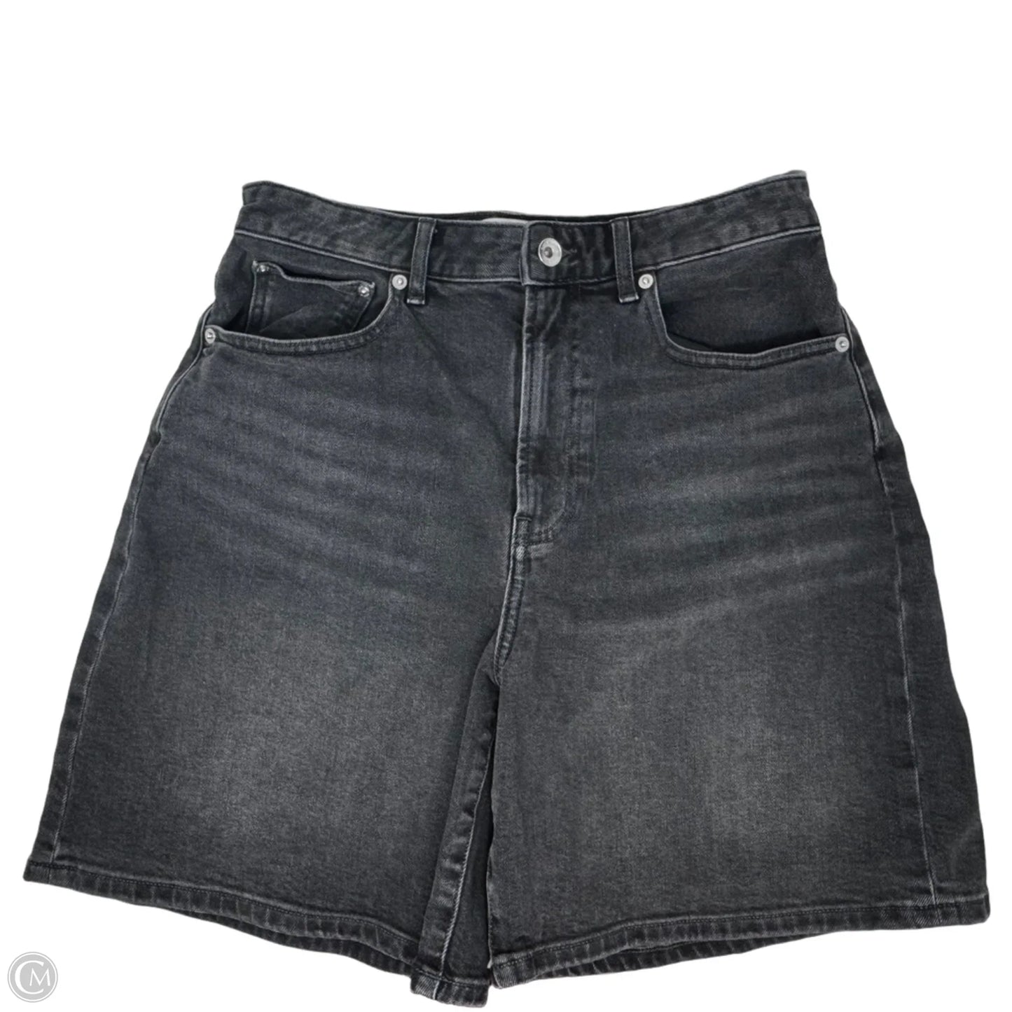 The Long Denim Shorts By Everlane In Black, Size: 6/28
