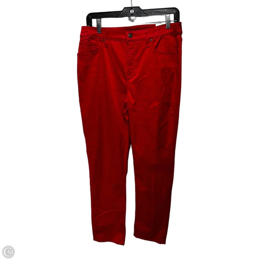 Girlfriend Slim Ankle Jeans By Chicos In Red, Size: 8