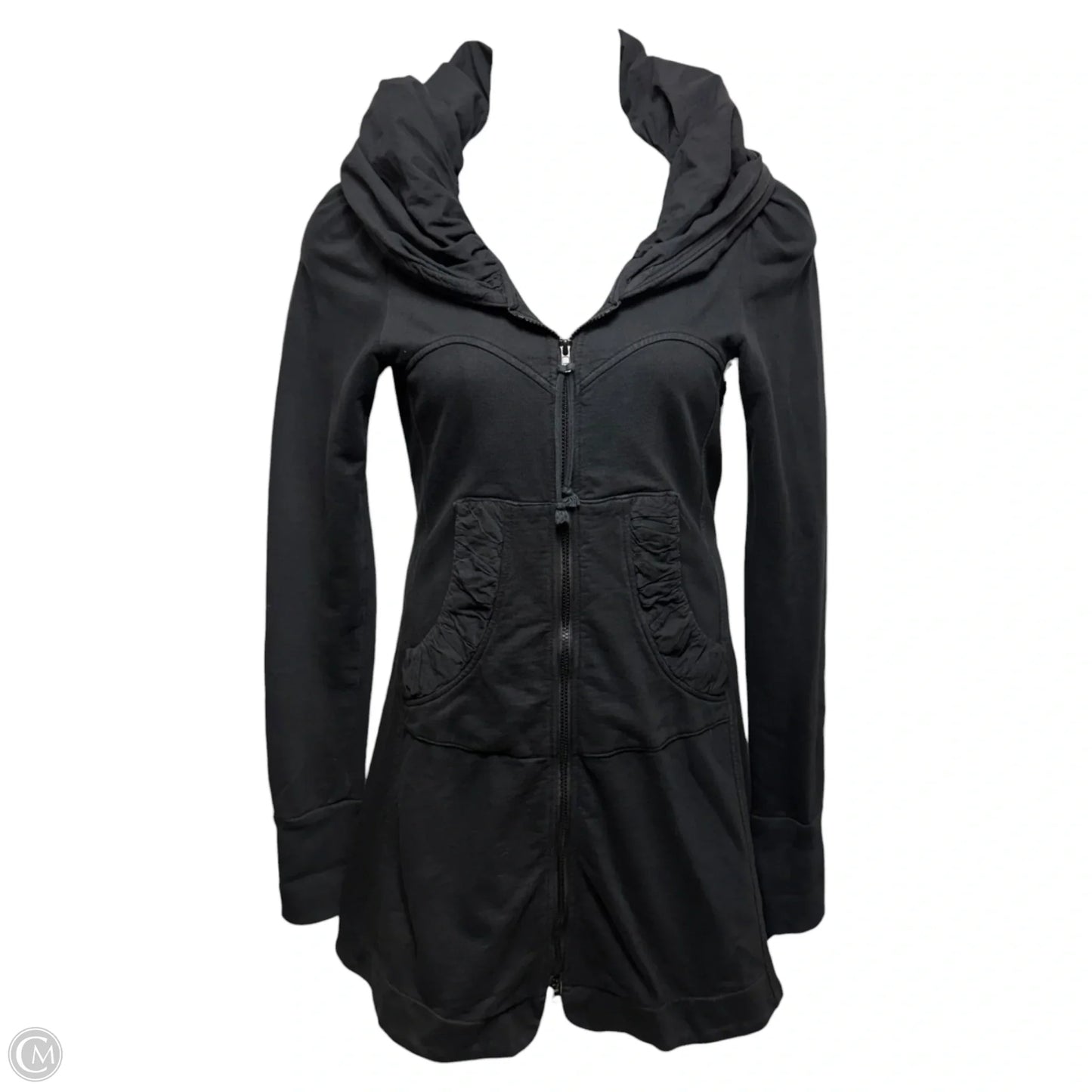 Long Cloak Hoodie Dress By Prairie Underground In Black, Size: M