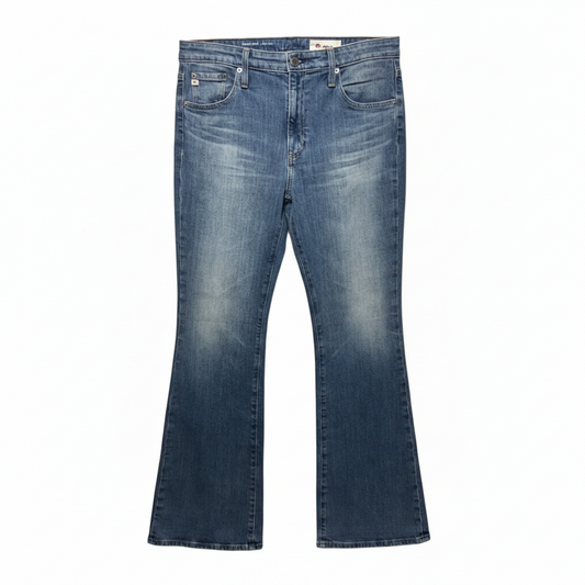 Farrah Bootcut Jeans Flared By Ag Jeans In Blue Denim, Size: 10 / 30x32