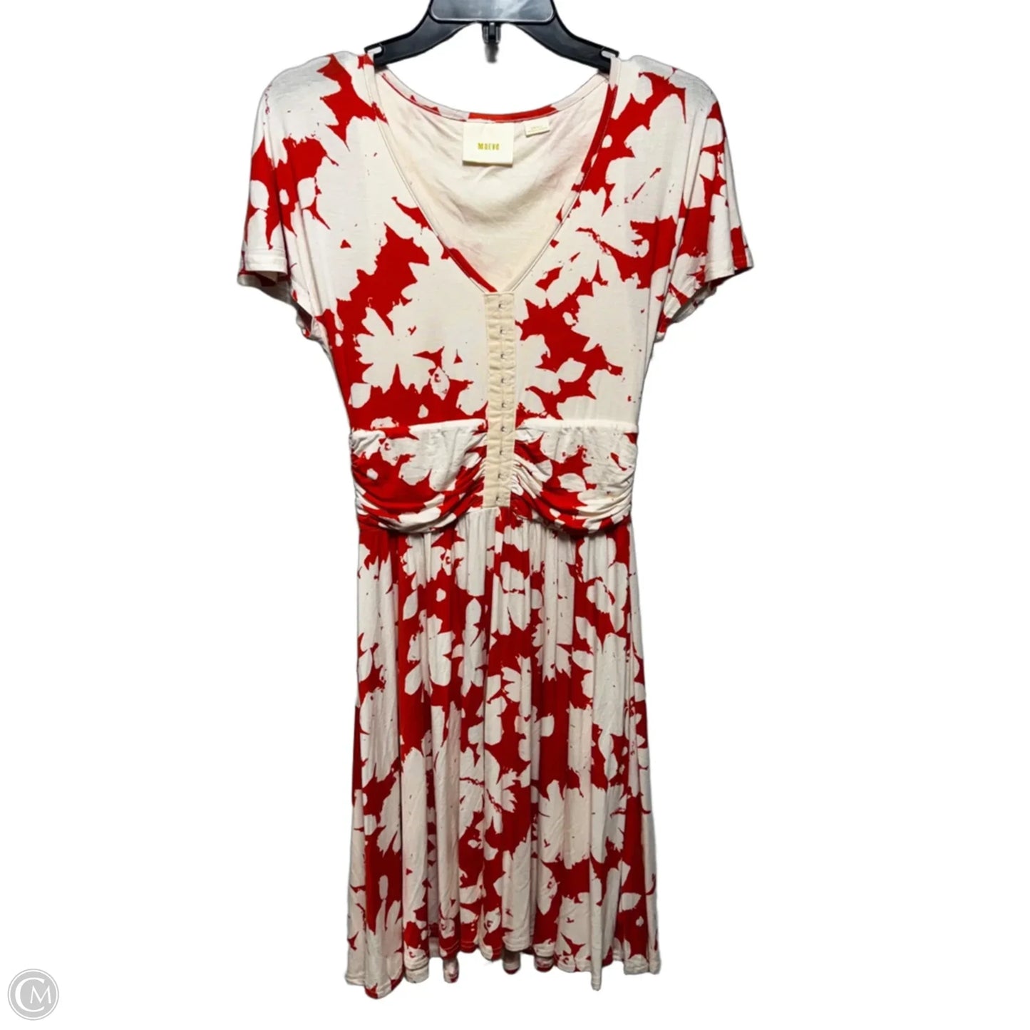 Summer Breeze Dress By Maeve In Cream & Orange, Size: S
