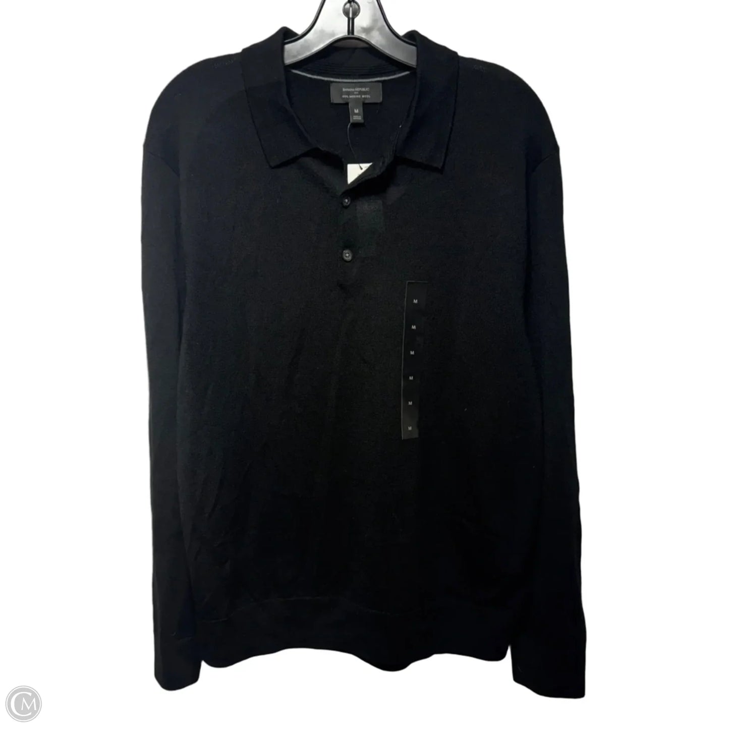 Merino Wool Sweater By Banana Republic In Black, Size: M