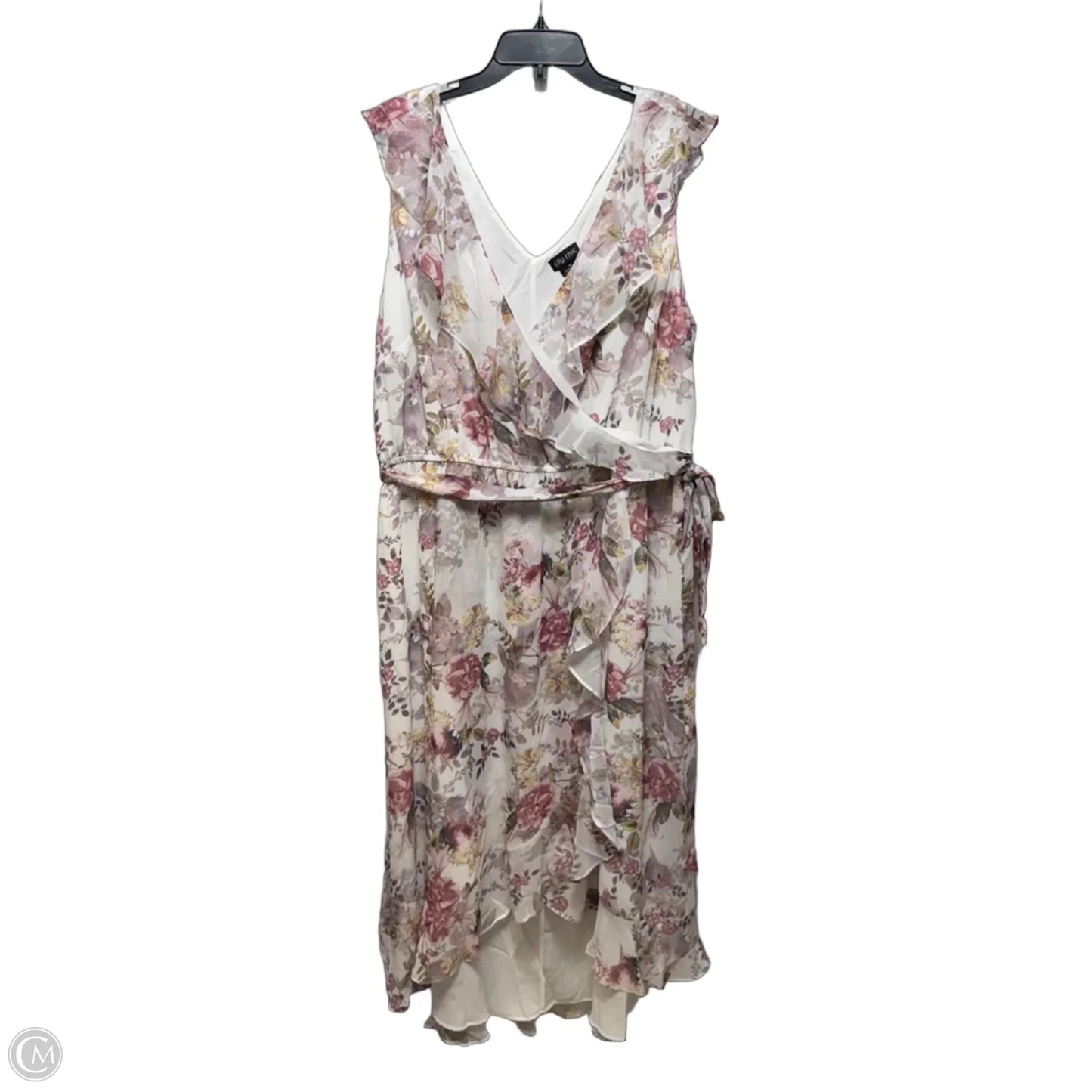 Dress Casual Maxi By City Chic In Floral Print, Size: XL