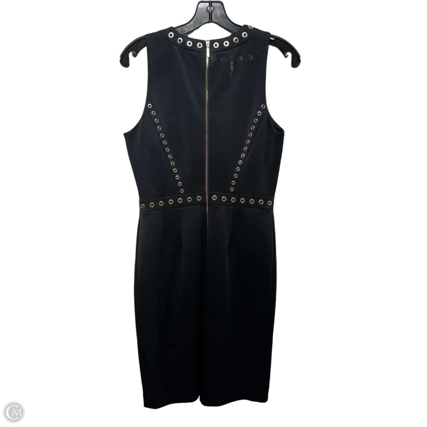 Grommet Trim Sheath Dress Designer By Karl Lagerfeld In Black, Size: 6