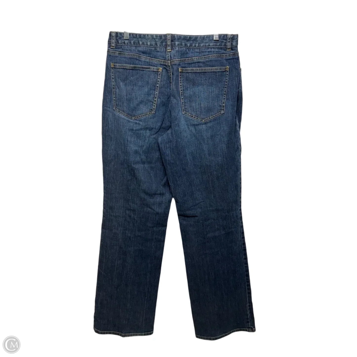 Jeans Wide Leg By Talbots In Blue Denim, Size: 10 Long
