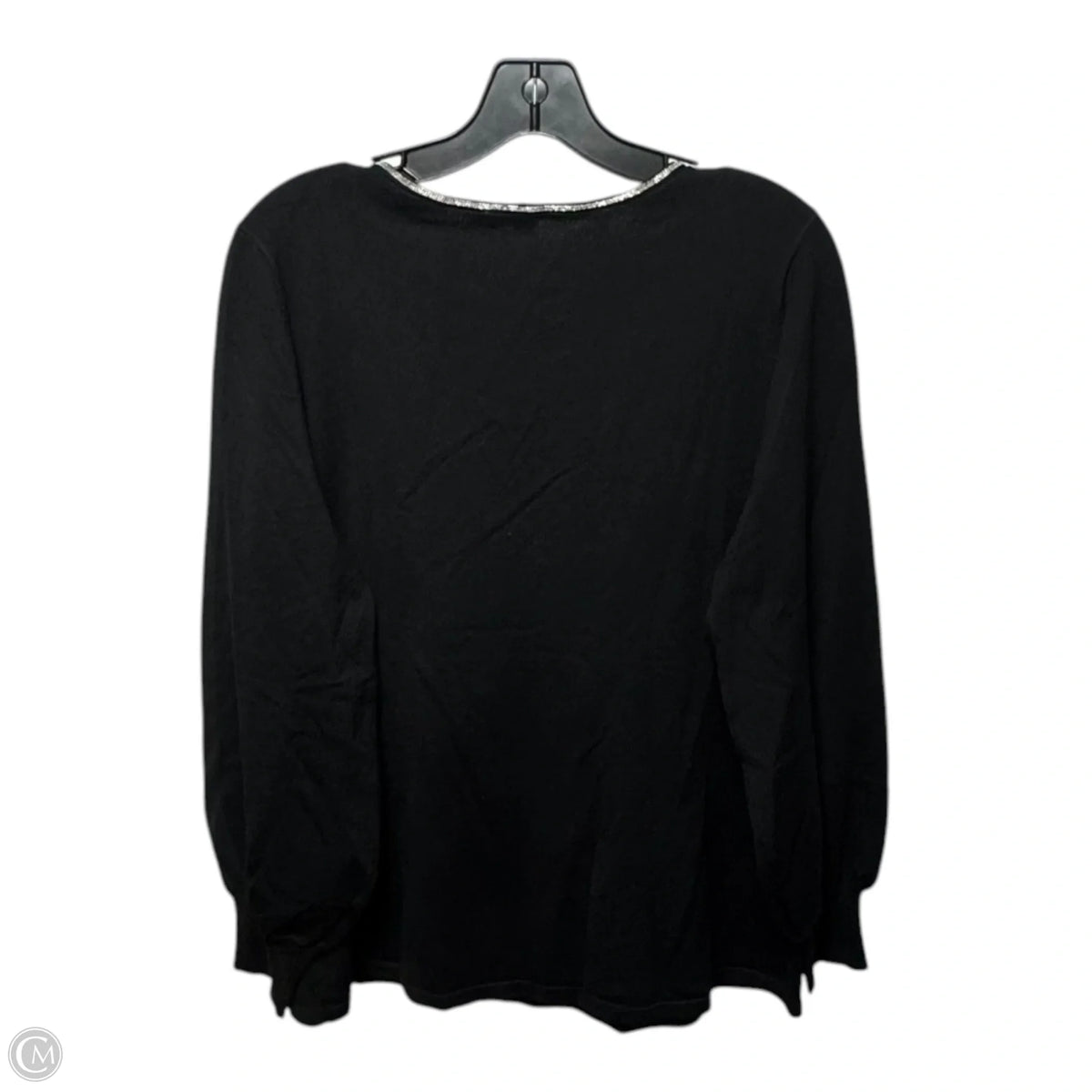 Pullover Sweater By Chicos In Black, Size: 12